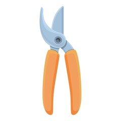 Pruner secateurs icon. Cartoon of Pruner secateurs vector icon for web design isolated on white background