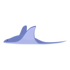 Ocean stingray icon. Cartoon of Ocean stingray vector icon for web design isolated on white background