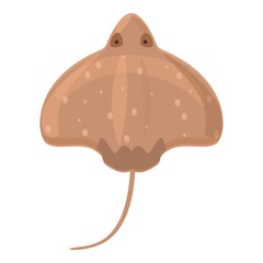 Manta stingray icon. Cartoon of Manta stingray vector icon for web design isolated on white background