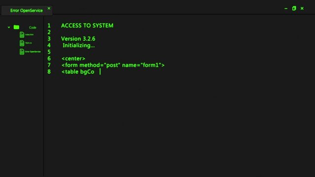 Hacker code running down a computer screen terminal.