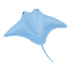 Fauna stingray icon. Cartoon of Fauna stingray vector icon for web design isolated on white background