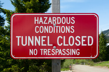 Hazardous Conditions Sign