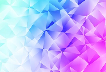 Obraz premium Light Pink, Blue vector abstract mosaic background.