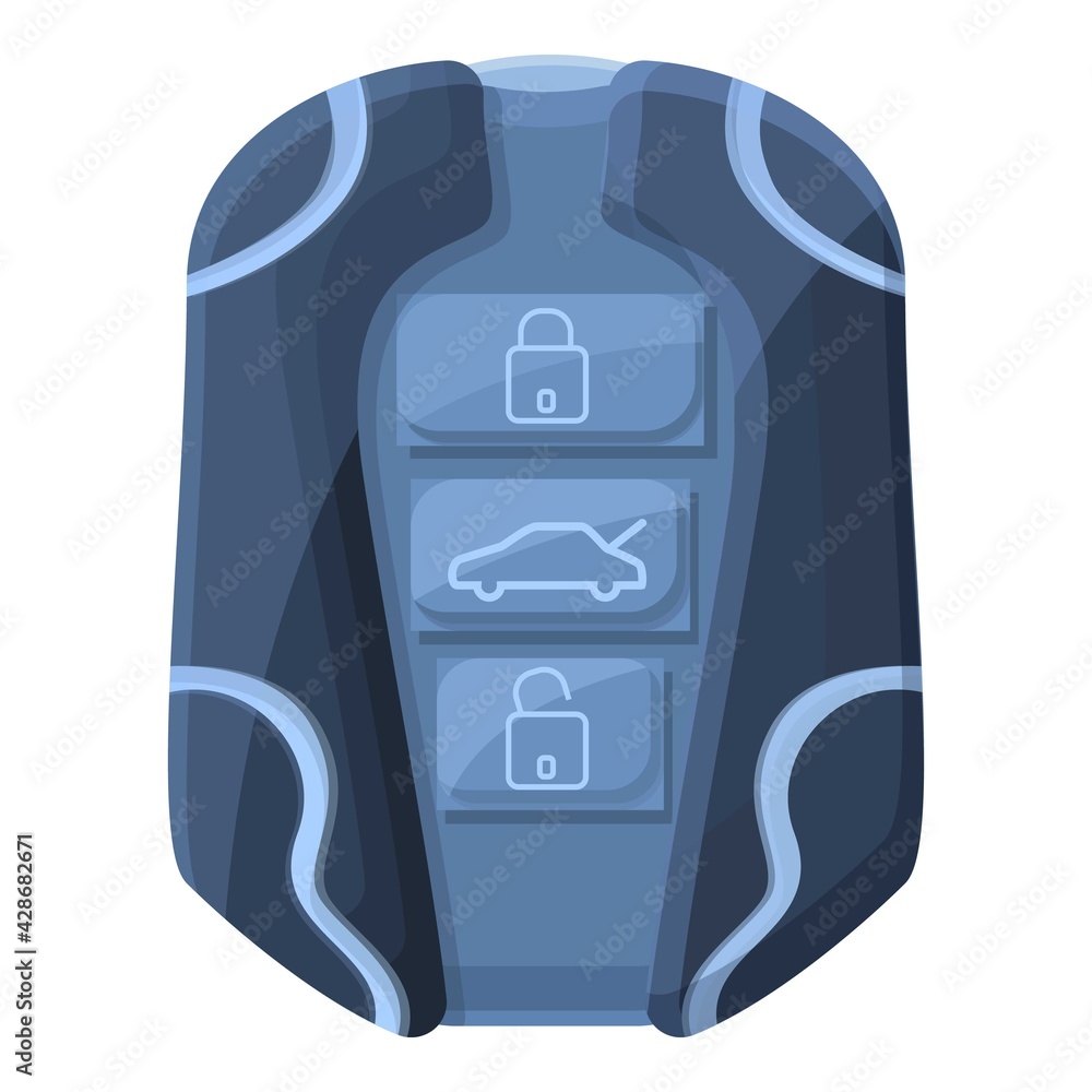 Poster digital smart car key icon. cartoon of digital smart car key vector icon for web design isolated on 