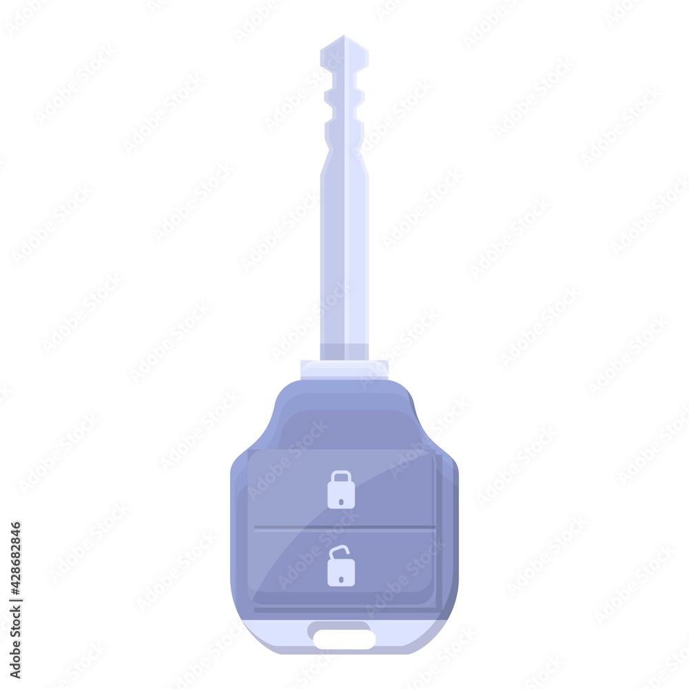 Poster service smart car key icon. cartoon of service smart car key vector icon for web design isolated on 