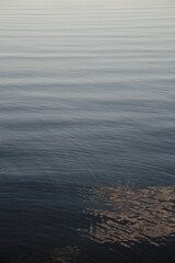 Detail shot of water at dusk at Queens Lake, New South Wales