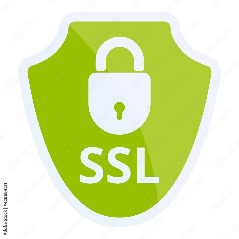 Poster access ssl certificate icon. cartoon of access ssl certificate vector icon for web design isolated o