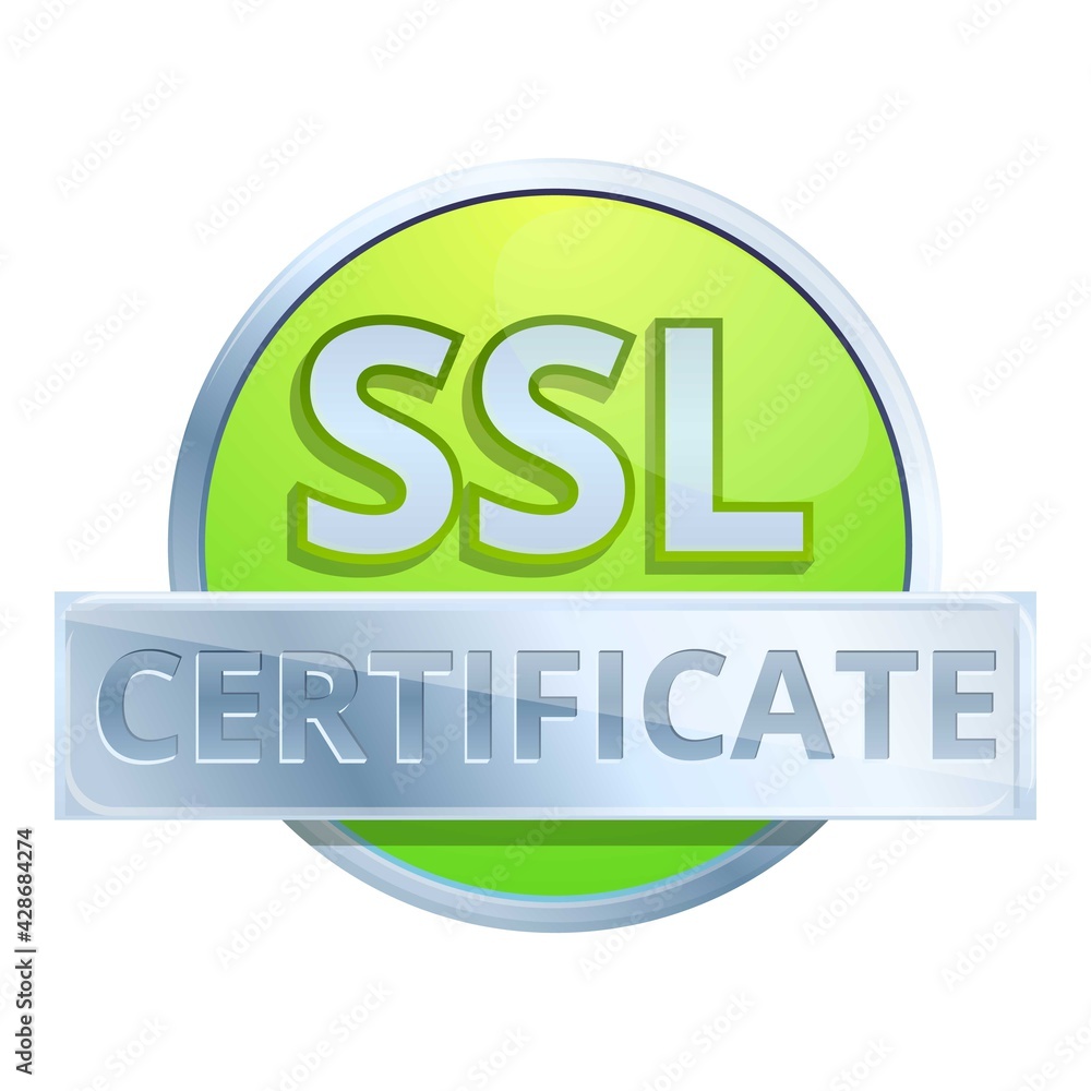 Poster internet ssl certificate icon. cartoon of internet ssl certificate vector icon for web design isolat