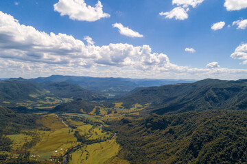 Obraz premium Urubici, Brazil. Aerial view.