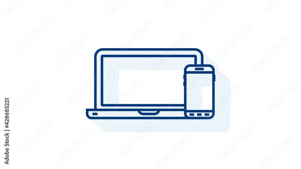 Aufkleber technology icon on white background. information technology. digital communication. device icon. glo