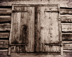 old wooden doors