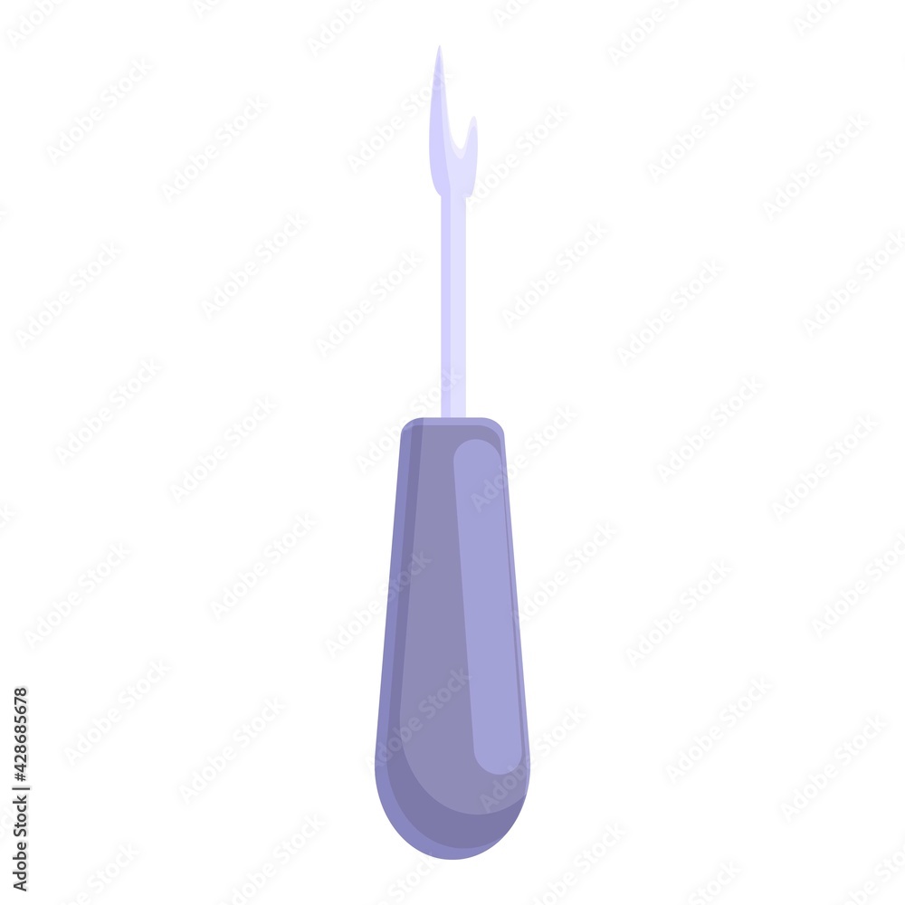 Poster thread production tool icon. cartoon of thread production tool vector icon for web design isolated o