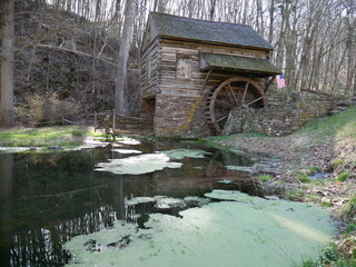 Obraz premium old mill on the lake