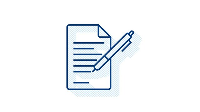 Office icon. Web icon set. Office, great design for any purposes. Motion graphics.