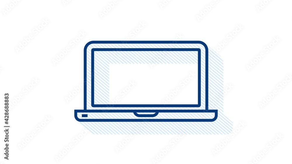 Poster technology icon on white background. information technology. digital communication. device icon. glo