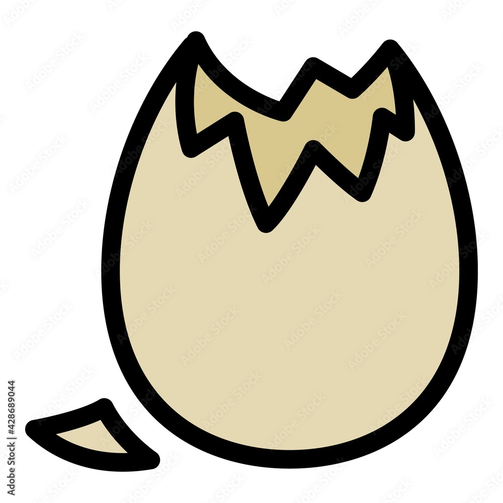 Poster eggshell duck icon. outline eggshell duck vector icon for web design isolated on white background