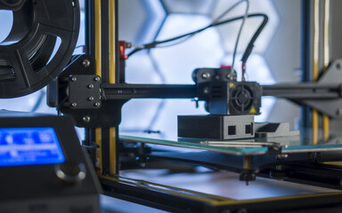 Fototapeta premium 3d printing of box for arduino