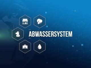 Fototapeta premium Abwassersystem