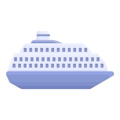 Ferry steamer icon. Cartoon of Ferry steamer vector icon for web design isolated on white background