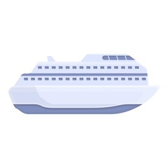 Ocean cruise icon. Cartoon of Ocean cruise vector icon for web design isolated on white background