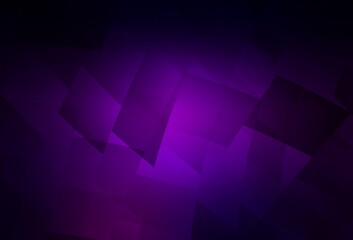Obraz premium Dark Purple vector pattern in square style.