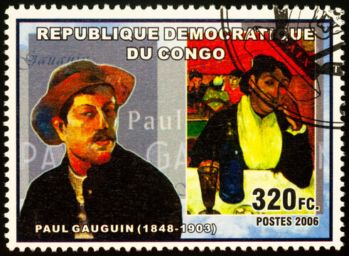 Portrait of French painter Paul Gauguin