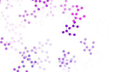 Light Purple vector backdrop with artificial intelligence data.