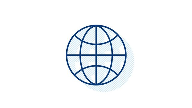 Office icon. Web icon set. Office, great design for any purposes. Motion graphics.