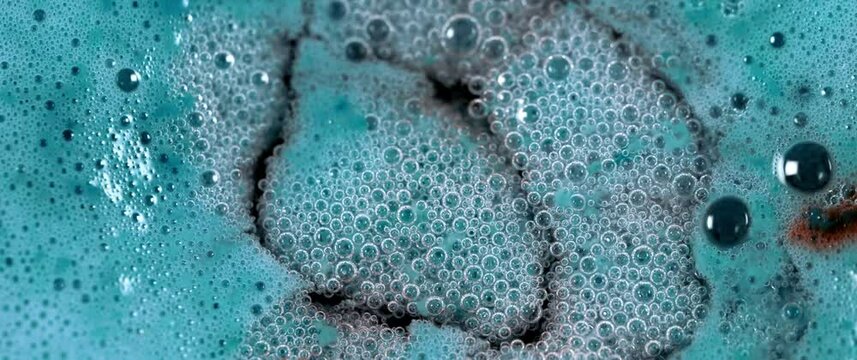 Macro Textures with Vibrant Neon Color Palette. Abstract Background Made with Oil Mixed with Dye, Ink, and Paint.