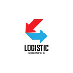 Logistic company vector logo. Arrow icon. Delivery icon. Arrow logo. Business logo. Arrow vector. Delivery service logo. Web, Digital, Marketing, Network icon. Technology icon.
