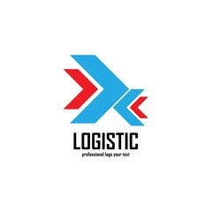 Logistic company vector logo. Arrow icon. Delivery icon. Arrow logo. Business logo. Arrow vector. Delivery service logo. Web, Digital, Marketing, Network icon. Technology icon.
