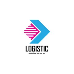 Logistic company vector logo. Arrow icon. Delivery icon. Arrow logo. Business logo. Arrow vector. Delivery service logo. Web, Digital, Marketing, Network icon. Technology icon.
