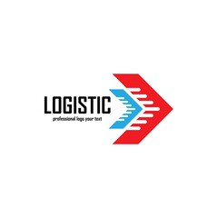 Logistic company vector logo. Arrow icon. Delivery icon. Arrow logo. Business logo. Arrow vector. Delivery service logo. Web, Digital, Marketing, Network icon. Technology icon.
