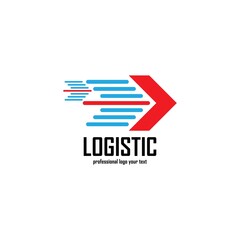 Logistic company vector logo. Arrow icon. Delivery icon. Arrow logo. Business logo. Arrow vector. Delivery service logo. Web, Digital, Marketing, Network icon. Technology icon.
