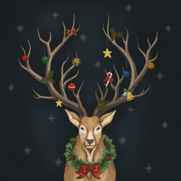 Christmas Rudolph tree