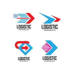 Logistic company vector logo. Arrow icon. Delivery icon. Arrow logo. Business logo. Arrow vector. Delivery service logo. Web, Digital, Marketing, Network icon. Technology icon.
