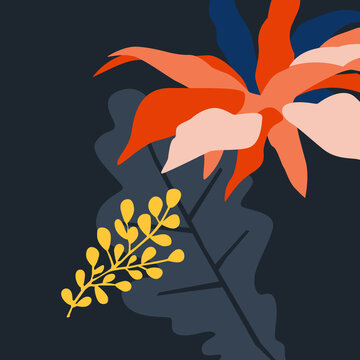 Vintage Orange Leafs