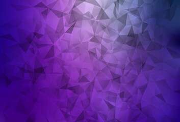 Naklejka premium Light Purple, Pink vector low poly background.