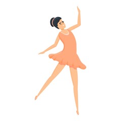 Classic ballerina icon. Cartoon of Classic ballerina vector icon for web design isolated on white background