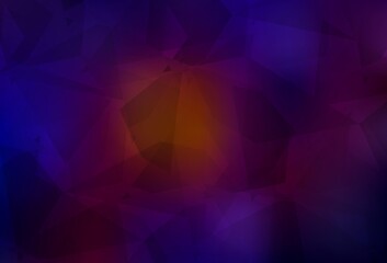 Dark Blue, Red vector backdrop with polygonal shapes.
