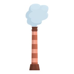 Power chimney icon. Cartoon of Power chimney vector icon for web design isolated on white background