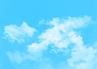 Fototapeta na wymiar Refreshing and cute fluffy sky