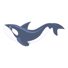 Killer whale orca icon. Cartoon of Killer whale orca vector icon for web design isolated on white background