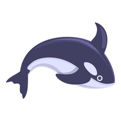 Killer whale animal icon. Cartoon of Killer whale animal vector icon for web design isolated on white background