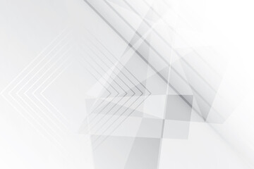 Abstract geometric white and gray color background. Vector illustration.