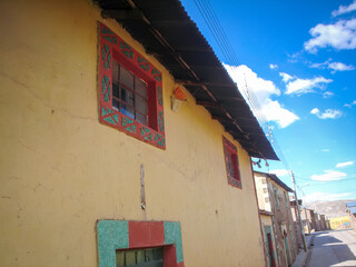 Old Peruvian villages on the road to Puno close to Lake Titicaca.