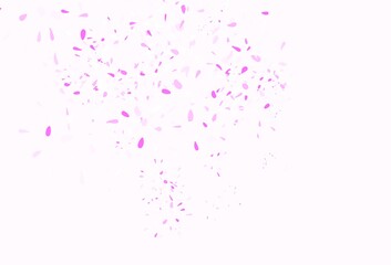 Light Pink vector elegant template with leaves.