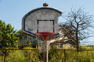 basketball hoop and net