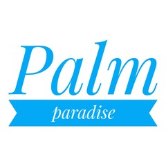 ''Palm paradise'' Quote Illustration