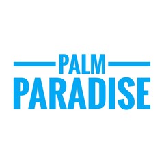 ''Palm paradise'' Quote Illustration